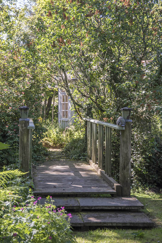 Small garden bridge